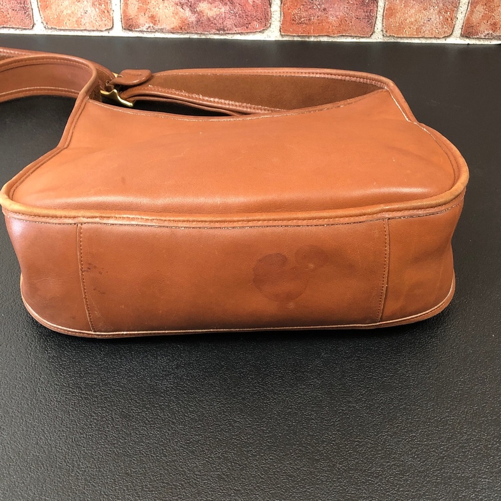 Coach Taft Vintage Bag British Tan USA 1996 #9980 Glovetanned Leather AMAZING - Picture 16 of 17